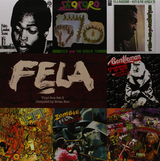 FELA KUTI BOX SET #3 CURATED BY BRIAN ENO LP VINYL NEW (US) 33RPM - VINYL LP "VINYLBADGES"