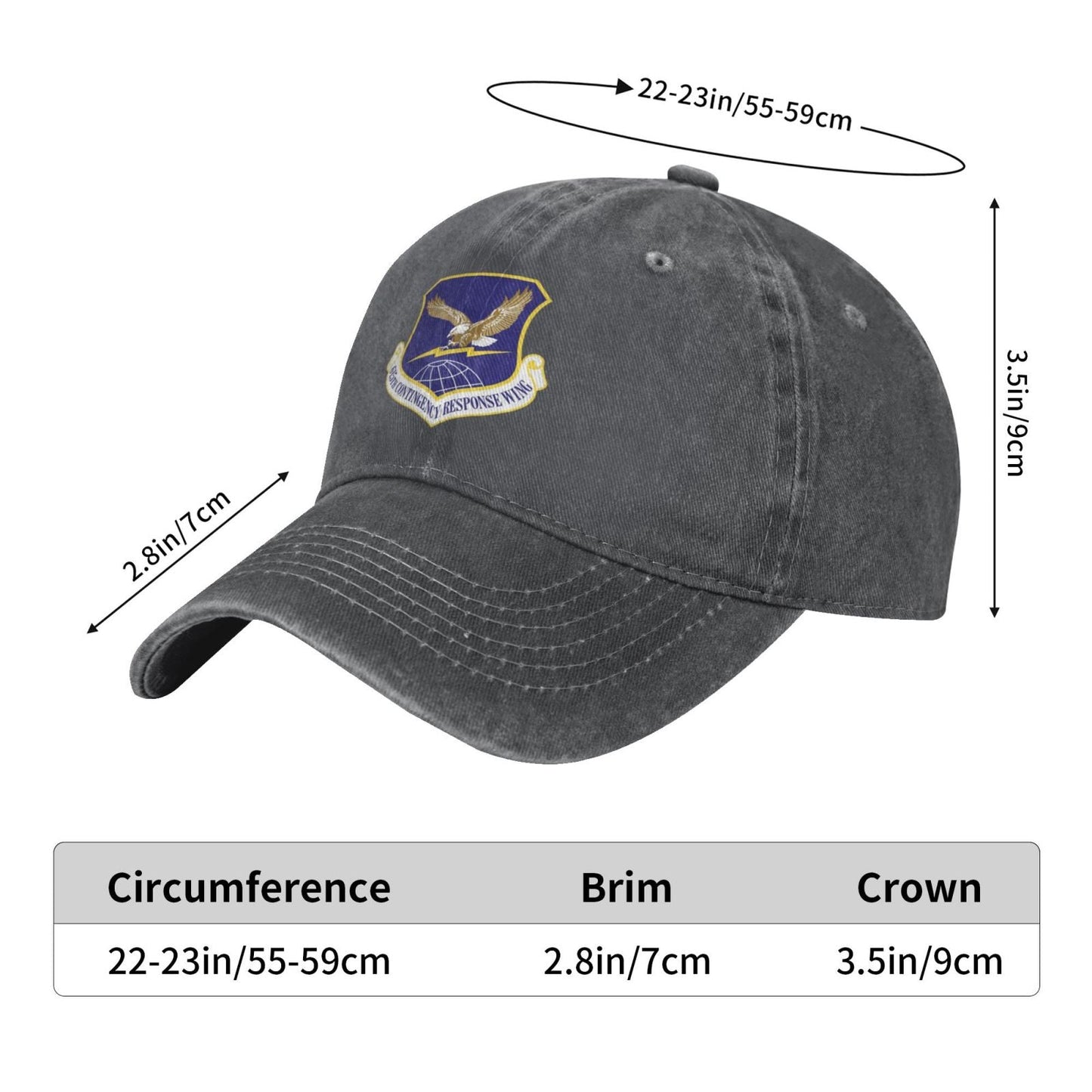 615th Contingency Response Wing Printing unisex baseball cap adjustable cap veteran gift