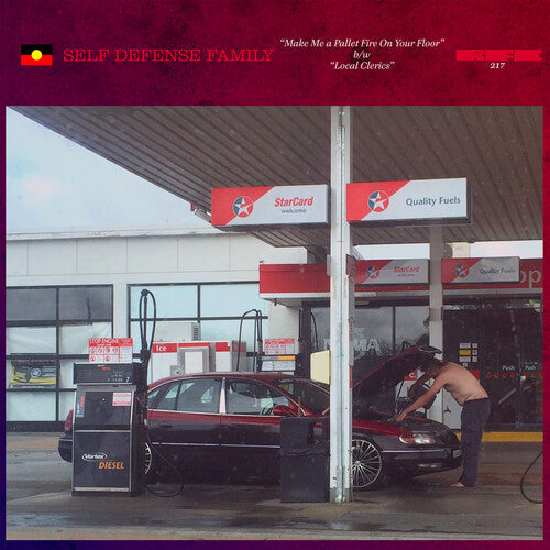 Self Defense Family: Make Me A Pallet Fire On Your Floor / Local Clerics (Blue Vinyl) - VINYL LP "VINYLBADGES"