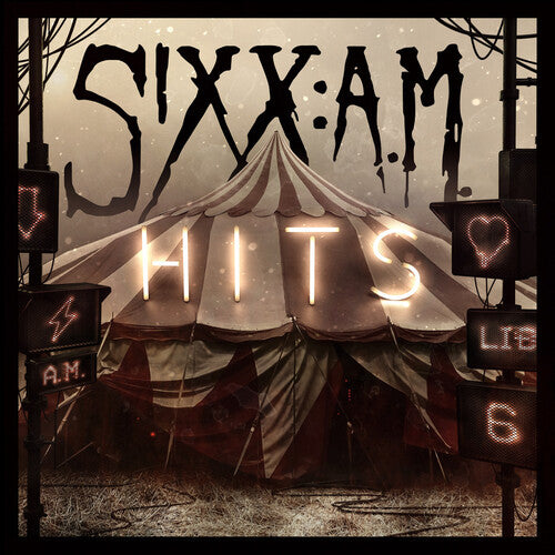 Sixx:a.M.: HITS (Translucent Red with Black Smoke Vinyl) - VINYL LP "VINYLBADGES"
