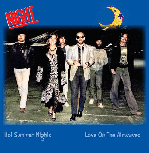 The Night: Hot Summer Nights / Love On The Airwaves (Light Blue) - VINYL LP "VINYLBADGES"