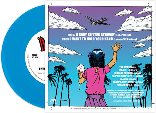 The Dickies: A Gary Glitter Getaway (Blue) - VINYL LP "VINYLBADGES"