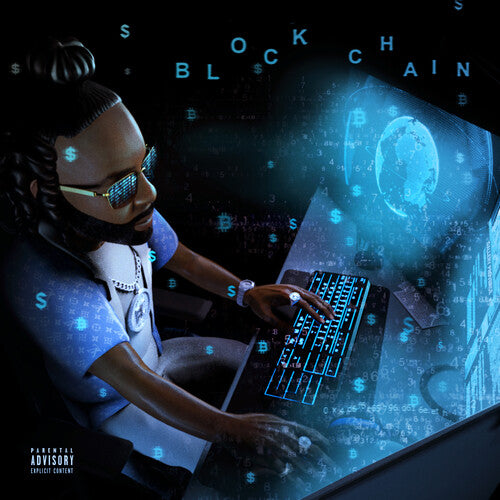 Money Man: Blockchain (Blue Seaglass Wave) - VINYL LP "VINYLBADGES"