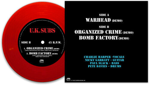 UK Subs: Warhead (red) - VINYL LP "VINYLBADGES"