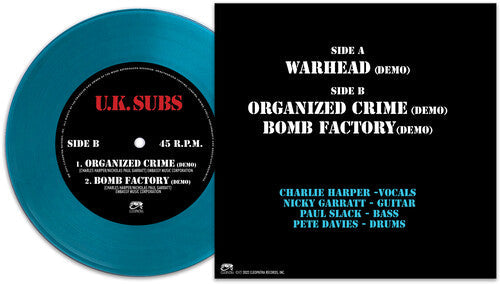 UK Subs: Warhead / Blue - VINYL LP "VINYLBADGES"