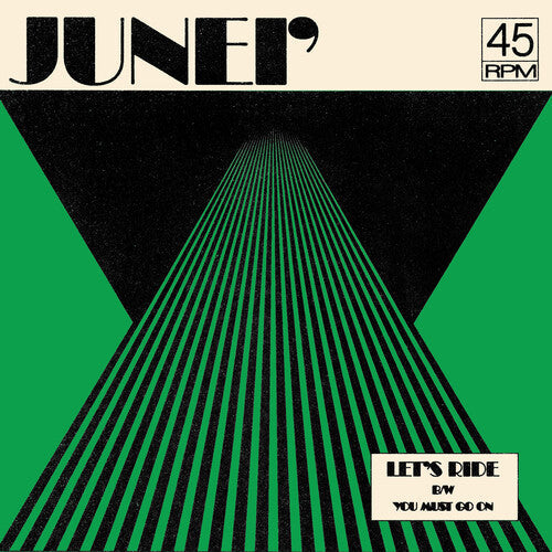 JUNEI': Let's Ride B/w You Must Go On - Clear Green - VINYL LP "VINYLBADGES"