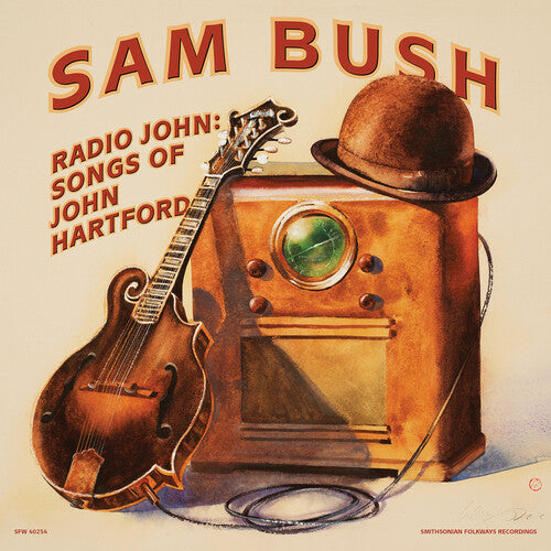 Sam Bush: Radio John: Songs of John Hartford - VINYL LP "VINYLBADGES"