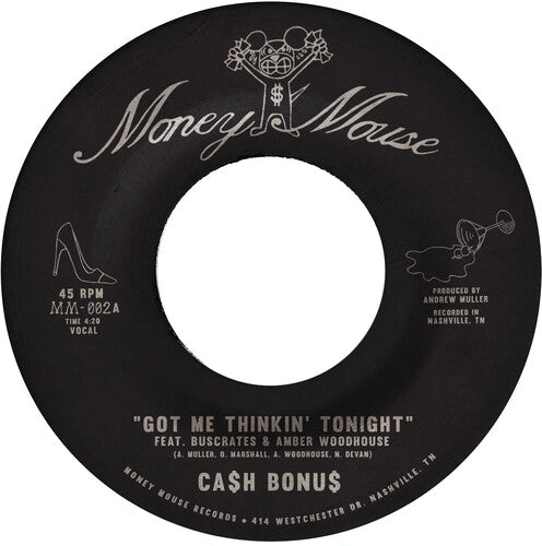 Ca$H Bonus: Got Me Thinkin' Tonight / Joy & Pain - Metallic Silver - VINYL LP "VINYLBADGES"