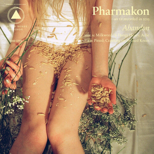 Pharmakon: Abandon - Sb 15 Year Edition - Black White & Orange Starburst - VINYL LP "VINYLBADGES"
