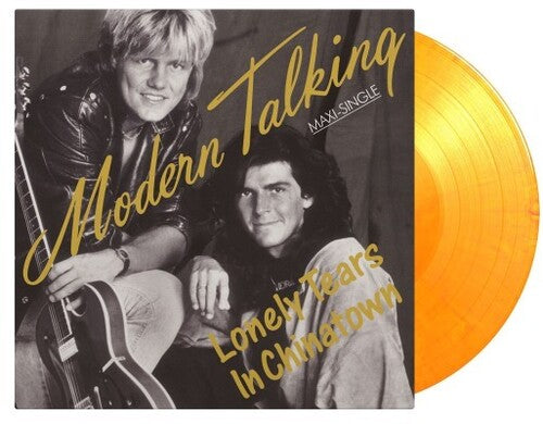 Modern Talking: Lonely Tears In Chinatown - Limited 180-Gram Yellow & Orange Marble Colored Vinyl - VINYL LP "VINYLBADGES"