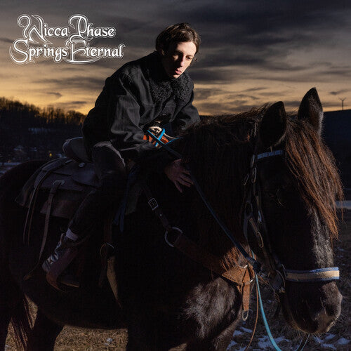 Wicca Phase Springs Eternal: Wicca Phase Springs Eternal - Cloudy Clear w/Black Splatter - VINYL LP "VINYLBADGES"