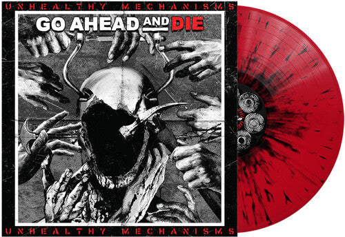 Go Ahead & Die: Unhealthy Mechanisms - Red & Black Splatter - VINYL LP "VINYLBADGES"