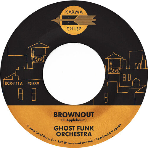 Ghost Funk Orchestra: Brownout / Boneyard Baile - Fire Red - VINYL LP "VINYLBADGES"
