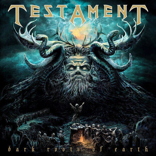 Testament: Dark Roots of Earth - Clear Gold Green Splatter - VINYL LP "VINYLBADGES"