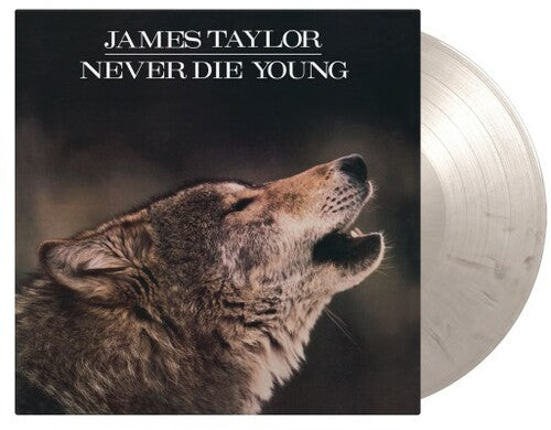 James Taylor: Never Die Young - Limited 180-Gram White & Black Marble Colored Vinyl - VINYL LP "VINYLBADGES"