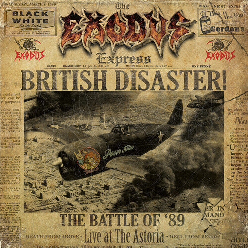 Exodus: British Disaster: The Battle of '89 (Live at the Astoria) - Gold - VINYL LP "VINYLBADGES"