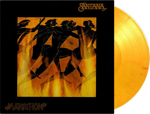 The Isley Brothers & Santana: Marathon - Limited 180-Gram Yellow, Orange & Red Marble Colored Vinyl - VINYL LP "VINYLBADGES"