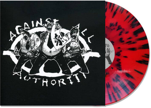 Against All Authority: 24 Hour Roadside Resistance - Red w/ Black Splatter - VINYL LP "VINYLBADGES"