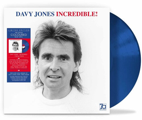 Davy Jones: Incredible! - 180gm Blue Vinyl - VINYL LP "VINYLBADGES"