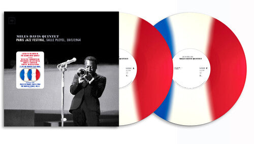 Miles Davis: Paris Jazz Festival, Salle Pleyel 10/1/1964 (2 LP) (140g Vinyl/ Blue, White & Red French Flag Inspired Vinyl) - VINYL LP "VINYLBADGES"