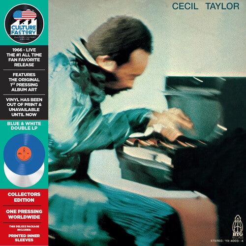 Cecil Taylor: Student Studies - Blue & White - VINYL LP "VINYLBADGES"