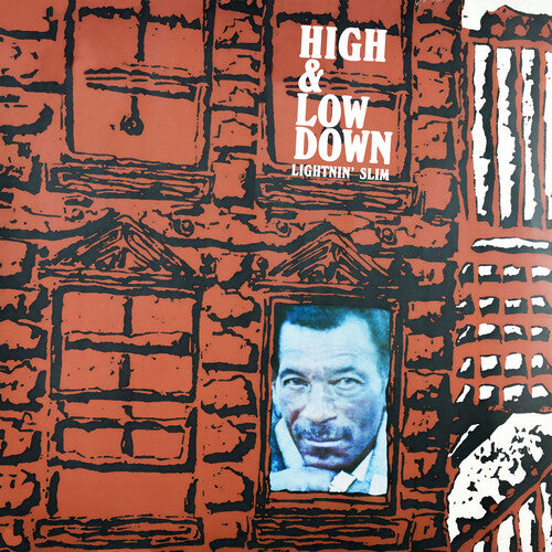 Lightnin Slim: High & Low Down - Blue & Grey Smoke Colored Vinyl - VINYL LP "VINYLBADGES"