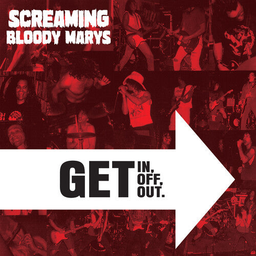 Screaming Bloody Marys: Get in, Get Off. Get Out. - Clear - VINYL LP "VINYLBADGES"