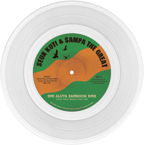 Seun Kuti: Emi Aluta Zamrock Remix / Emi Aluta 45 Edit - VINYL LP "VINYLBADGES"