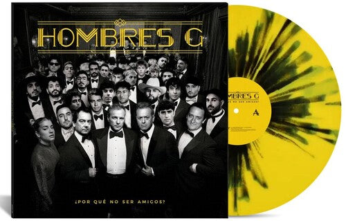 Hombres G: Por Que No Ser Amigos? - Ltd Yellow & Black Splatter Vinyl - VINYL LP "VINYLBADGES"