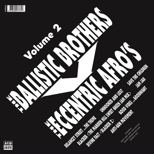 The Ballistic Brothers: The Ballistic Brothers vs. the Eccentric Afros - Volume 2 - VINYL LP "VINYLBADGES"