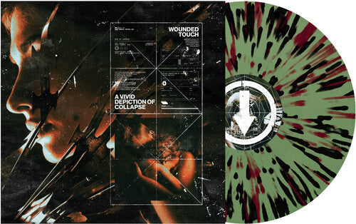 Wounded Touch: A Vivid Depiction of Collapse - Green/Red/Black Splatter - VINYL LP "VINYLBADGES"