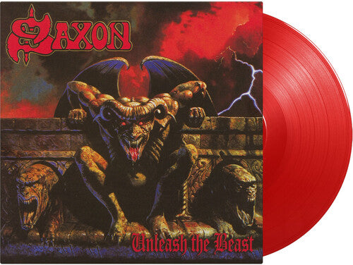 Saxon: Unleash The Beast - Limited 180-Gram Red Colored Vinyl - VINYL LP "VINYLBADGES"