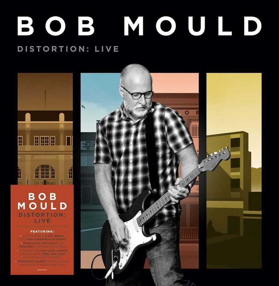 Bob Mould Distortion: Live Vinyl LP Box Set Clear Splatter Colour 2021 - VINYL LP "VINYLBADGES"