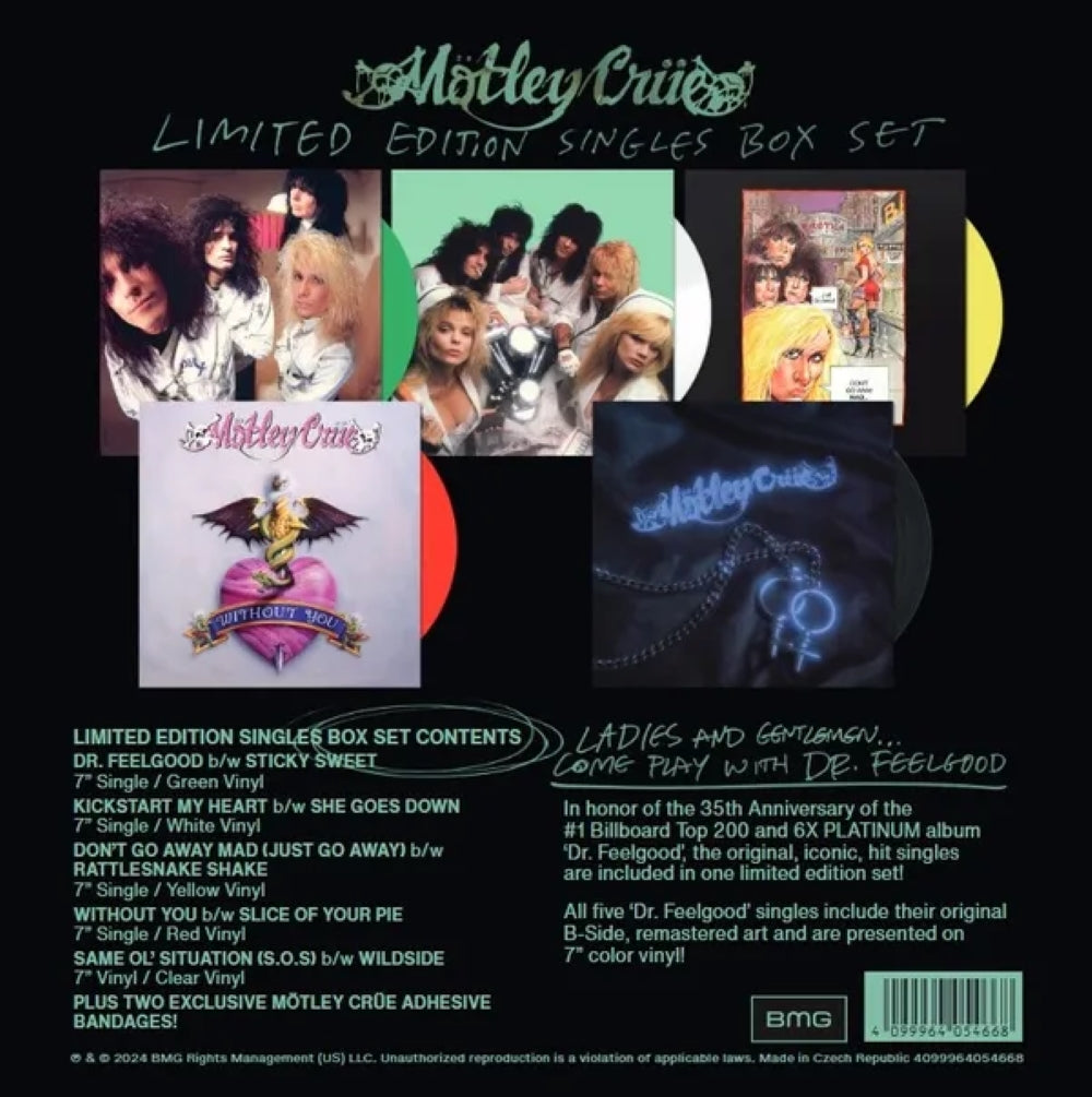 Motley Crue Dr. Feelgood 7" Vinyl Single Box Set Black Friday 2024 - VINYL LP "VINYLBADGES"