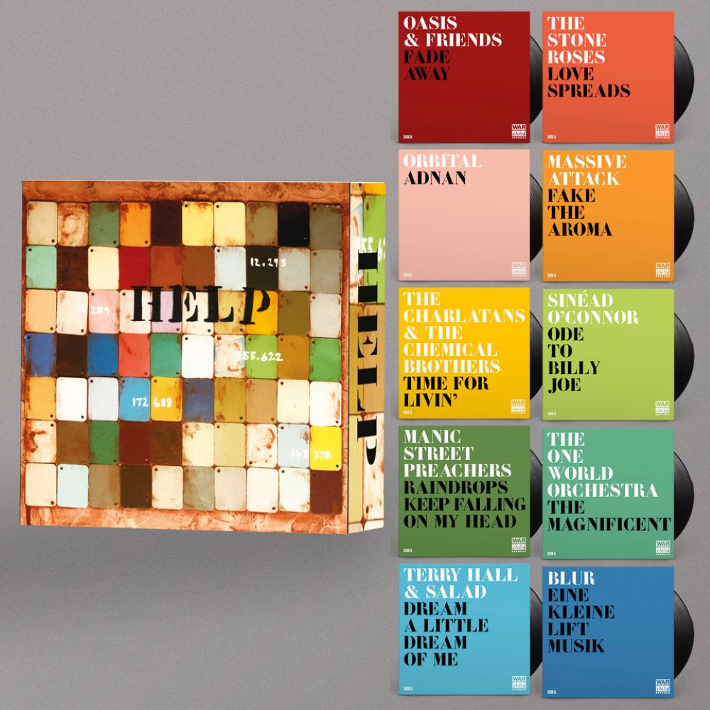 HELP 30th Anniversary 7" Vinyl Single Box Set Due Out 17/10/25 - VINYL LP "VINYLBADGES"