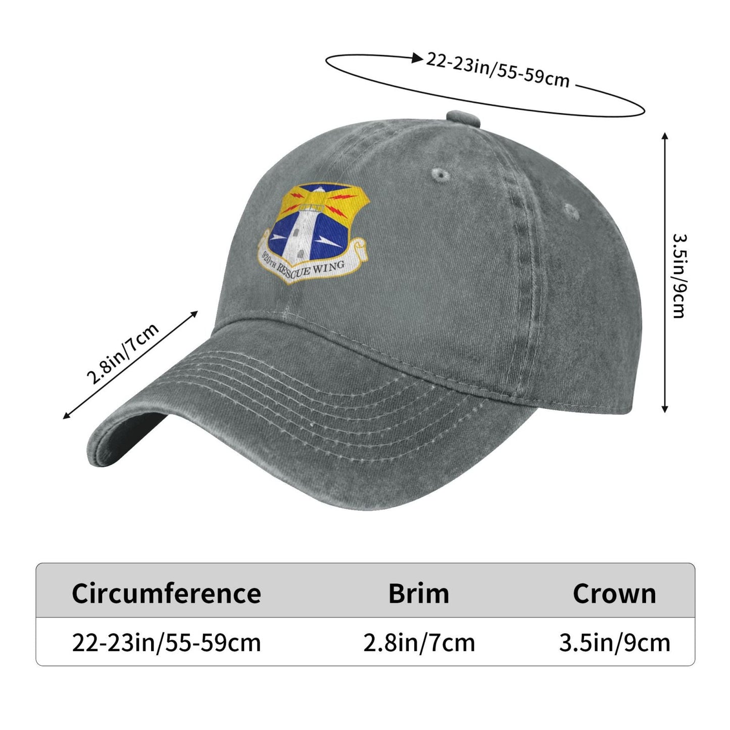 920th Rescue Wing Printing unisex baseball cap adjustable cap veteran gift