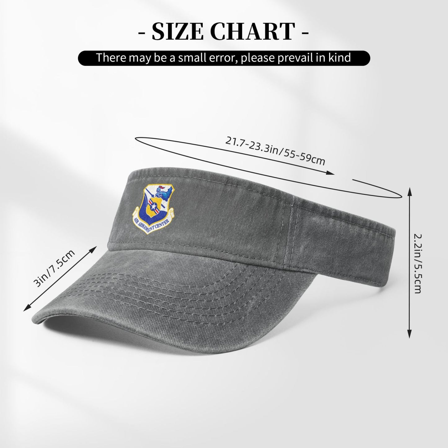 Air Armament Center Printing adjustable Empty Top Baseball Sun Cap unisex outdoor sport hat veterans gift