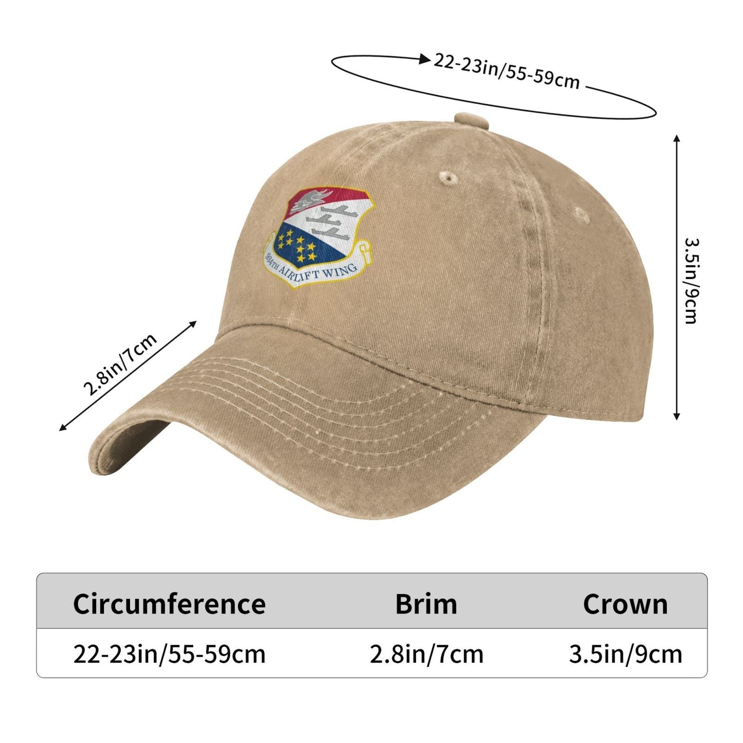 934th Airlift Wing Printing unisex baseball cap adjustable cap veteran gift