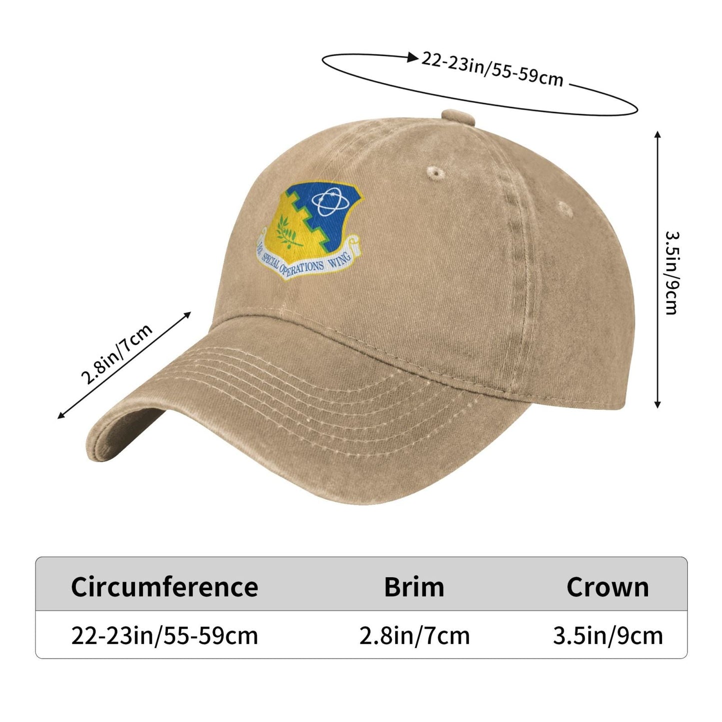 193d Special Operations Wing Printed unisex baseball cap adjustable cap veteran gift