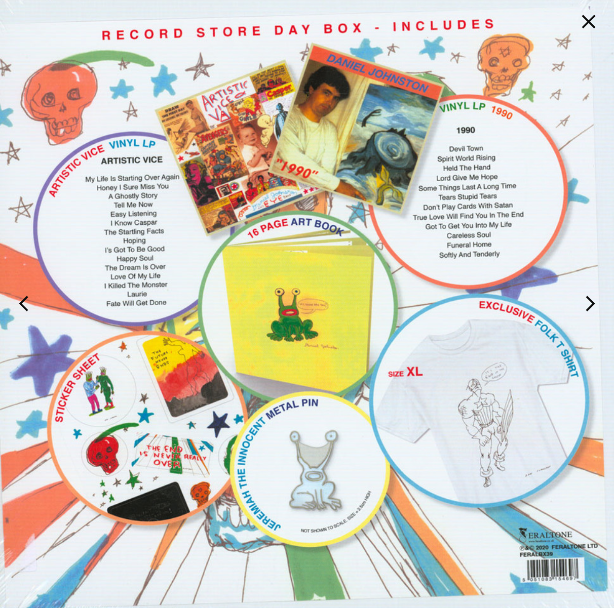 Daniel Johnston The End is Never Really Over Vinyl LP Box Set RSD Aug 2020 - VINYL LP "VINYLBADGES"