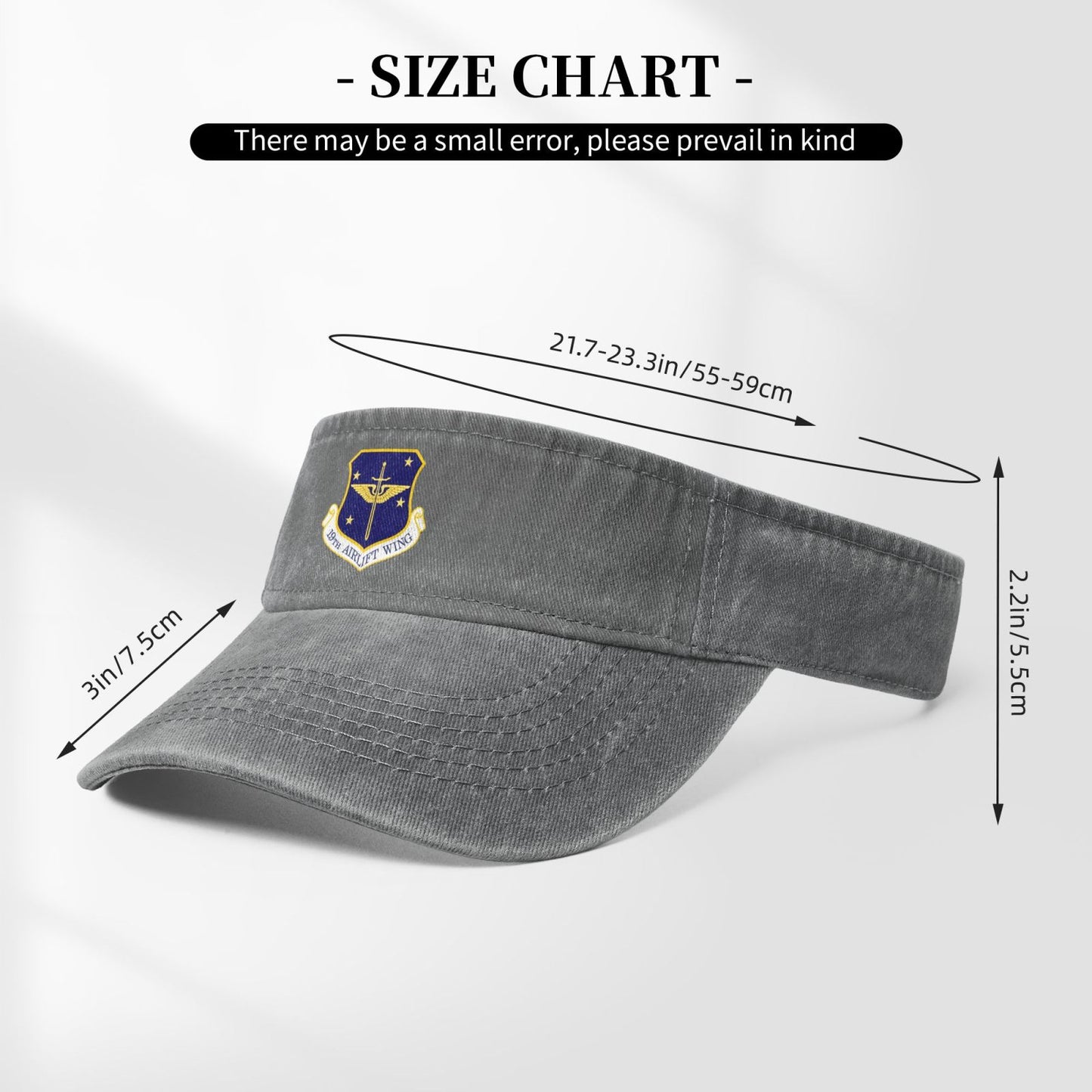 USAF- 19th Airlift Wing Printing adjustable Empty Top Baseball Sun Cap unisex outdoor sport hat veterans gift