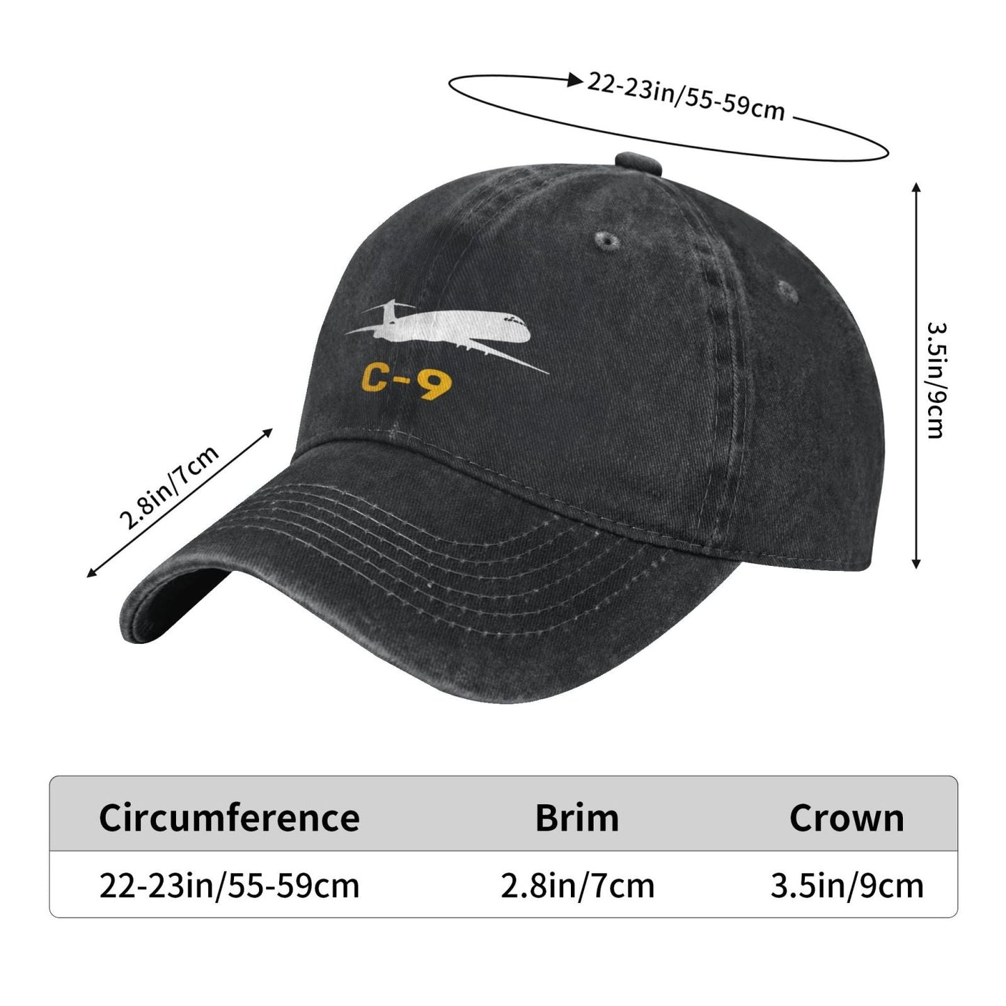 C-9 Printing unisex baseball cap adjustable hats Outdoor leisure hat veteran gift