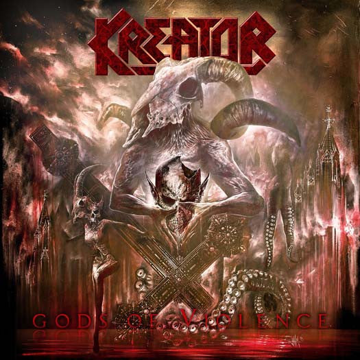 KREATOR Gods Of Violence LP Red Vinyl Ltd Box Set 2017 - VINYL LP "VINYLBADGES"