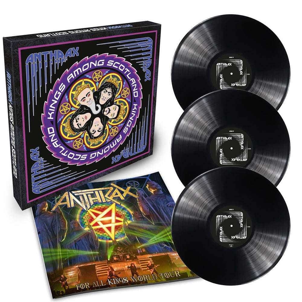 Anthrax Kings Among Scotland Triple Vinyl LP Box Set New 2018 - VINYL LP "VINYLBADGES"