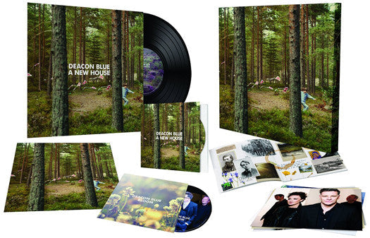 DEACON BLUE A NEW HOUSE LP VINYL AND CD NEW 33RPM 2014 DELUXE BOX SET - VINYL LP "VINYLBADGES"