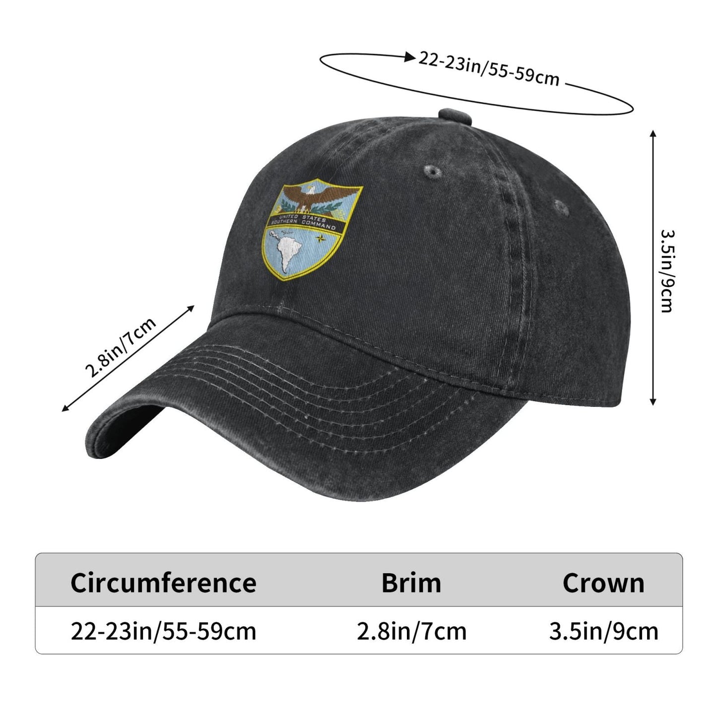 Seal Of The United States Southern Command Printed unisex baseball cap adjustable cap veteran gift