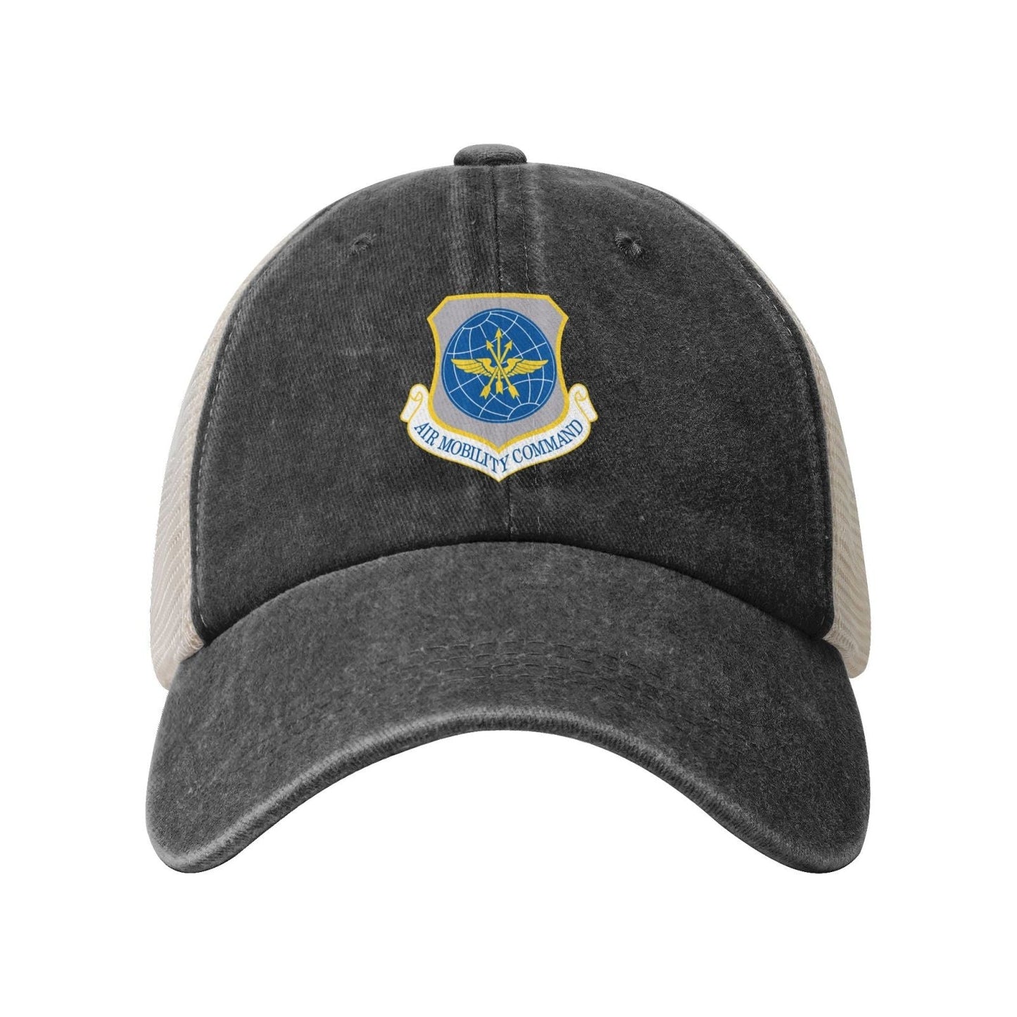 Air Mobility Command Printed unisex baseball cap adjustable grid baseball cap veteran gift
