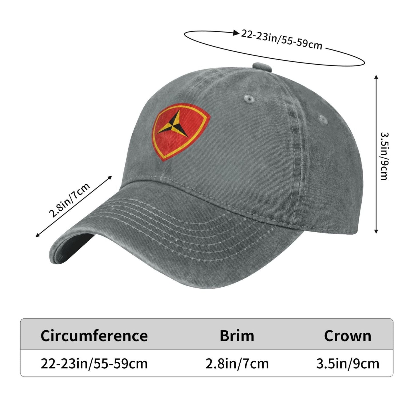 US 3d Marine Division SSI Printed unisex baseball cap adjustable cap veteran gift