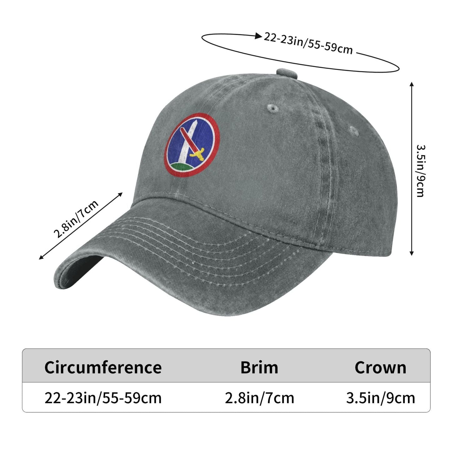 USA Military District Of Washington CSIB Printing unisex baseball cap adjustable cap veteran gift