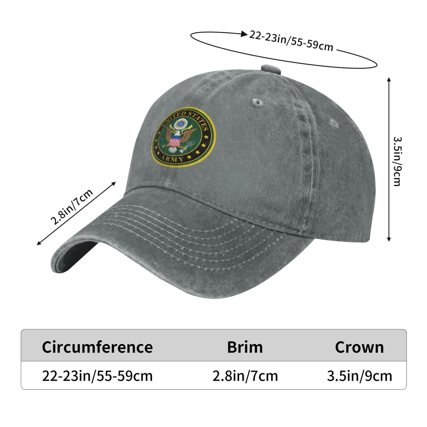 Mark Of The United States Army Printing unisex baseball cap adjustable cap veteran gift